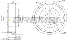BREMSI CR5441 - TAMBOR DE FRENO DIA.200 X 59/50.5 SEAT VW