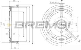 BREMSI CR5560 - TAMBOR DE FRENO DIA.230 X 65.5/50 OPEL VAUXHALL