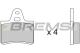 BREMSI BP2087 - JGO.PAST.FRENO CITROEN AXEL CITROEN GS CITROEN