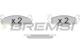 BREMSI BP2162 - JGO.PAST.FRENO SEAT CORDOBA SEAT IBIZA II