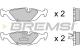 BREMSI BP2236 - JGO.PAST.FRENO BMW 728 BMW 728I BMW 730I BMW 7