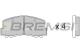 BREMSI BP2256 - JGO.PAST.FRENO MITSUBISHI TREDIA MITSUBISHI COR