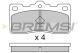 BREMSI BP2306 - JGO.PAST.FRENO TOYOTA CRESSIDA TOYOTA CROWN