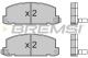 BREMSI BP2400 - JGO.PAST.FRENO ISUZU GEMINI ISUZU KB ISUZU TROO