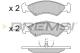 BREMSI BP2427 - JGO.PAST.FRENO FORD FIESTA (III) FORD FIESTA VA