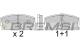 BREMSI BP2437 - JGO.PAST.FRENO DAIHATSU APPLAUSE DAIHATSU CHARA