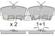 BREMSI BP2472 - JGO.PAST.FRENO OPEL MONZA OPEL OMEGA (A) OPEL S