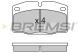 BREMSI BP2487 - JGO.PAST.FRENO OPEL CORSA (A) OPEL KADETT (E) O