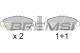BREMSI BP2546 - JGO.PAST.FRENO AUDI COUPE HONDA CIVIC HONDA CIV