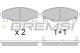 BREMSI BP2601 - JGO.PAST.FRENO DAIHATSU CHARADE DAIHATSU GRAND
