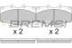BREMSI BP2623 - JGO.PAST.FRENO TOYOTA LAND CRUISER
