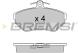 BREMSI BP2674 - JGO.PAST.FRENO AUDI A4 AVANT (I) AUDI A4 QUATTR