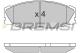 BREMSI BP2697 - JGO.PAST.FRENO TOYOTA