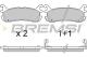 BREMSI BP2759 - JGO.PAST.FRENO MAZDA MX 5