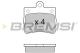 BREMSI BP2771 - JGO.PAST.FRENO MERCEDES C 180 MERCEDES C 200 ME