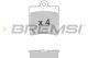 BREMSI BP2861 - JGO.PAST.FRENO MERCEDES C203