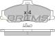BREMSI BP2905 - JGO.PAST.FRENO FORD RANGER MAZDA B 2200 MAZDA B