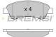 BREMSI BP2928 - JGO.PAST.FRENO CITROEN BERLINGO CITROEN C4 CITR
