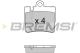 BREMSI BP2999 - JGO.PAST.FRENO MERCEDES CL 500 MERCEDES S 280 M