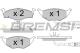 BREMSI BP3031 - JGO.PAST.FRENO SKODA FABIA VOLKSWAGEN POLO (III