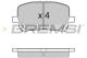 BREMSI BP3127 - JGO.PAST.FRENO TOYOTA AVENSIS VERSO
