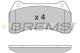 BREMSI BP3154 - JGO.PAST.FRENO JAGUAR S TYPE JAGUAR S TYPE R