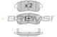 BREMSI BP3316 - JGO.PAST.FRENO DAHIA SIRION FORD FIESTA VI FORD