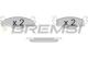 BREMSI BP2162 - JGO.PAST.FRENO SEAT CORDOBA SEAT IBIZA II