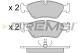 BREMSI BP2231 - JGO.PAST.FRENO BMW M3 BMW 628I BMW 630 BMW 635