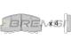 BREMSI BP2256 - JGO.PAST.FRENO MITSUBISHI TREDIA MITSUBISHI COR