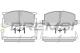 BREMSI BP2285 - JGO.PAST.FRENO SUBARU SERIES III SUBARU E SERIE
