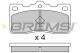 BREMSI BP2306 - JGO.PAST.FRENO TOYOTA CRESSIDA TOYOTA CROWN