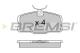 BREMSI BP2317 - JGO.PAST.FRENO MERCEDES 380 MERCEDES 420 MERCED
