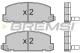 BREMSI BP2400 - JGO.PAST.FRENO ISUZU GEMINI ISUZU KB ISUZU TROO