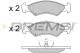 BREMSI BP2427 - JGO.PAST.FRENO FORD FIESTA (III) FORD FIESTA VA
