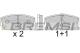BREMSI BP2437 - JGO.PAST.FRENO DAIHATSU APPLAUSE DAIHATSU CHARA