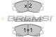 BREMSI BP2453 - JGO.PAST.FRENO MITSUBISHI SAPPORO PROTON 420 PR