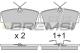 BREMSI BP2472 - JGO.PAST.FRENO OPEL MONZA OPEL OMEGA (A) OPEL S