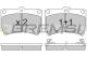 BREMSI BP2489 - JGO.PAST.FRENO MAZDA 323 MAZDA DEMIO MAZDA 323