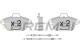 BREMSI BP2521 - JGO.PAST.FRENO CITROEN XM