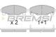 BREMSI BP2601 - JGO.PAST.FRENO DAIHATSU CHARADE DAIHATSU GRAND
