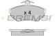 BREMSI BP2674 - JGO.PAST.FRENO AUDI A4 AVANT (I) AUDI A4 QUATTR