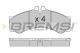 BREMSI BP2681 - JGO.PAST.FRENO MERCEDES SPRINTER VOLKSWAGEN LT