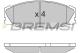 BREMSI BP2697 - JGO.PAST.FRENO TOYOTA