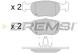 BREMSI BP2770 - JGO.PAST.FRENO FIAT PUNTO FIAT PUNTO (I) FIAT P
