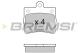 BREMSI BP2771 - JGO.PAST.FRENO MERCEDES C 180 MERCEDES C 200 ME