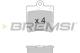 BREMSI BP2861 - JGO.PAST.FRENO MERCEDES C203