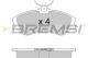 BREMSI BP2921 - JGO.PAST.FRENO CITROEN XSARA PICASSO