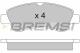 BREMSI BP2928 - JGO.PAST.FRENO CITROEN BERLINGO CITROEN C4 CITR