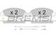 BREMSI BP2930 - JGO.PAST.FRENO CITROEN XANTIA CITROEN XM CITROE